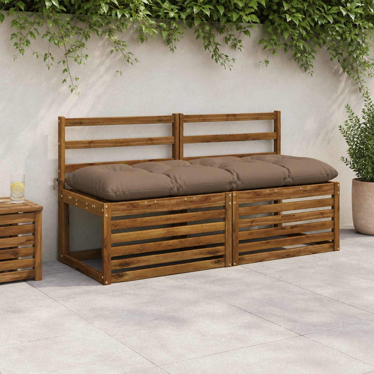 Suoliuko pagalvė VIANEN 100% poliesteris Taupe 140 x 50 x 12 cm