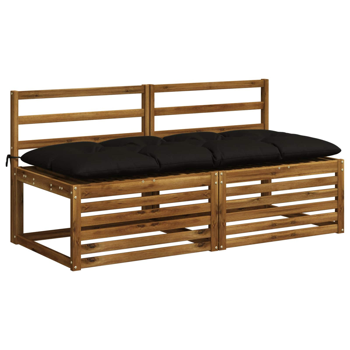 Suoliuko pagalvė VIANEN 100% poliesteris Juoda 150 x 60 x 12 cm