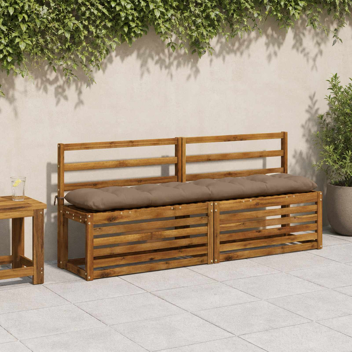 Suoliuko pagalvė VIANEN 100% poliesteris Taupe 180 x 30 x 12 cm