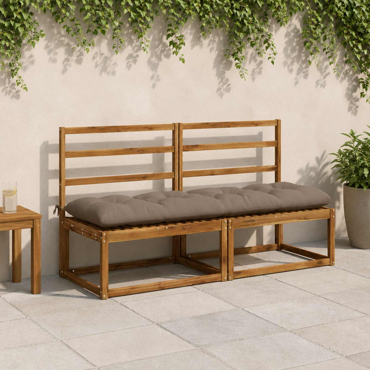 Suoliuko pagalvė VIANEN 100% poliesteris Taupe 180 x 50 x 12 cm
