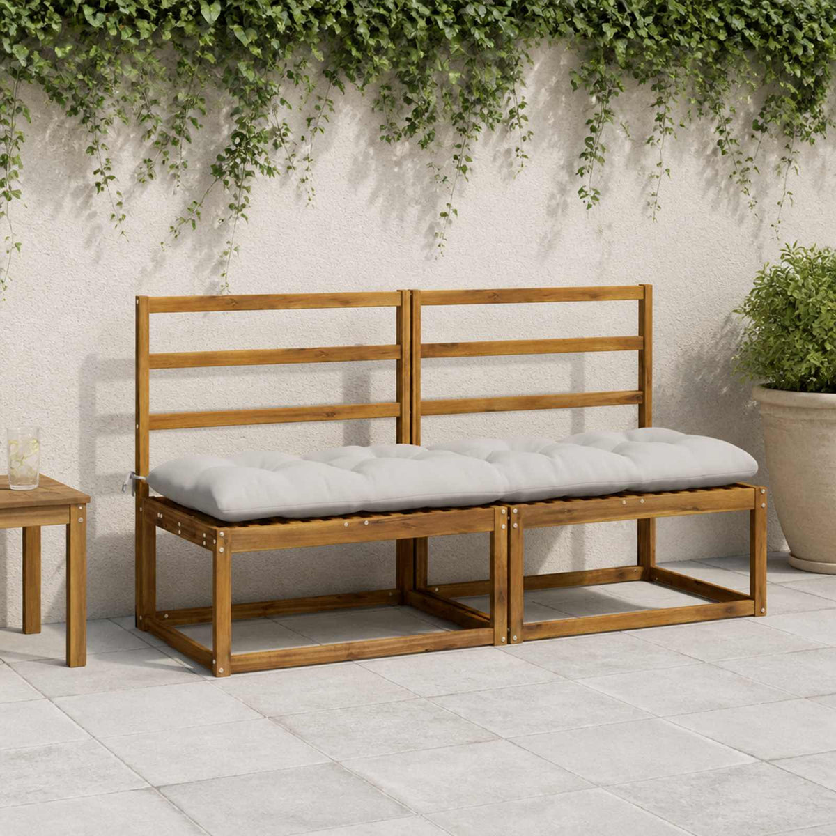 Suoliuko pagalvė VIANEN 100% poliesteris Balta 180 x 50 x 12 cm