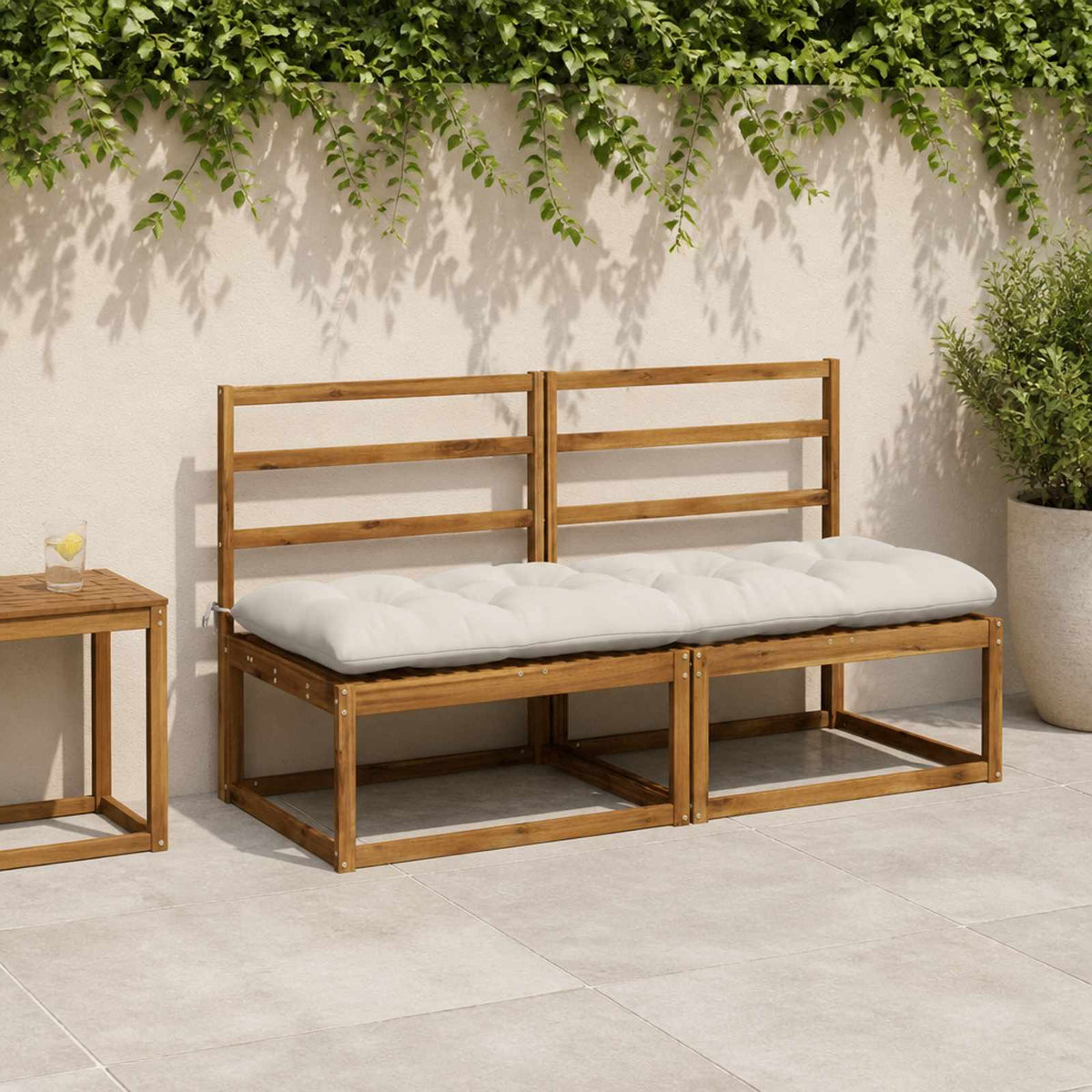 Suoliuko pagalvė VIANEN 100% poliesteris Balta 180 x 60 x 12 cm