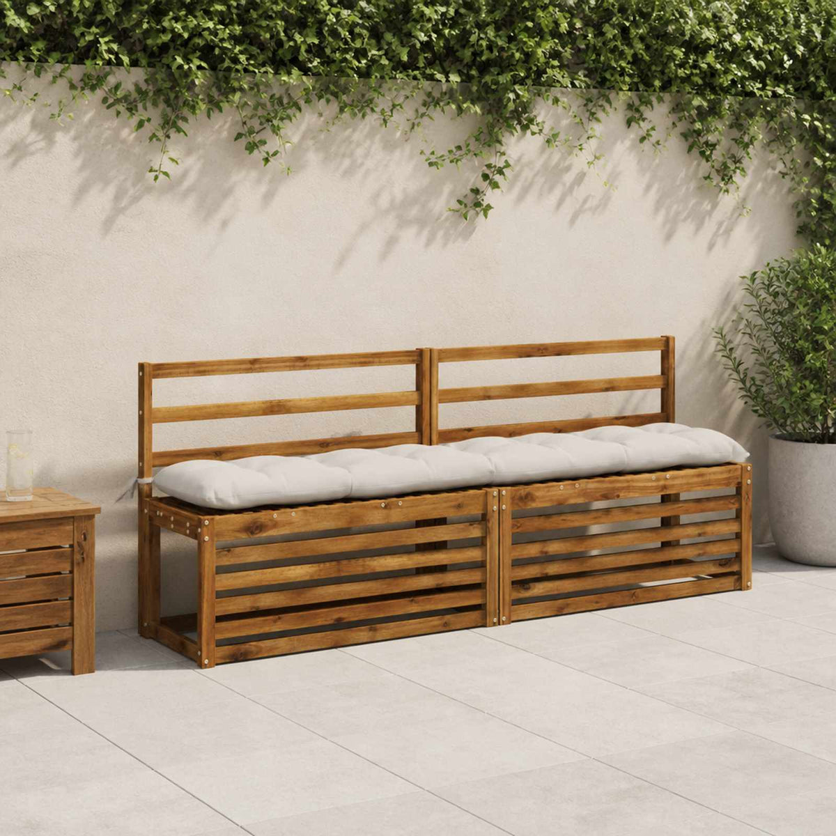 Suoliuko pagalvė VIANEN 100% poliesteris Balta 200 x 30 x 12 cm