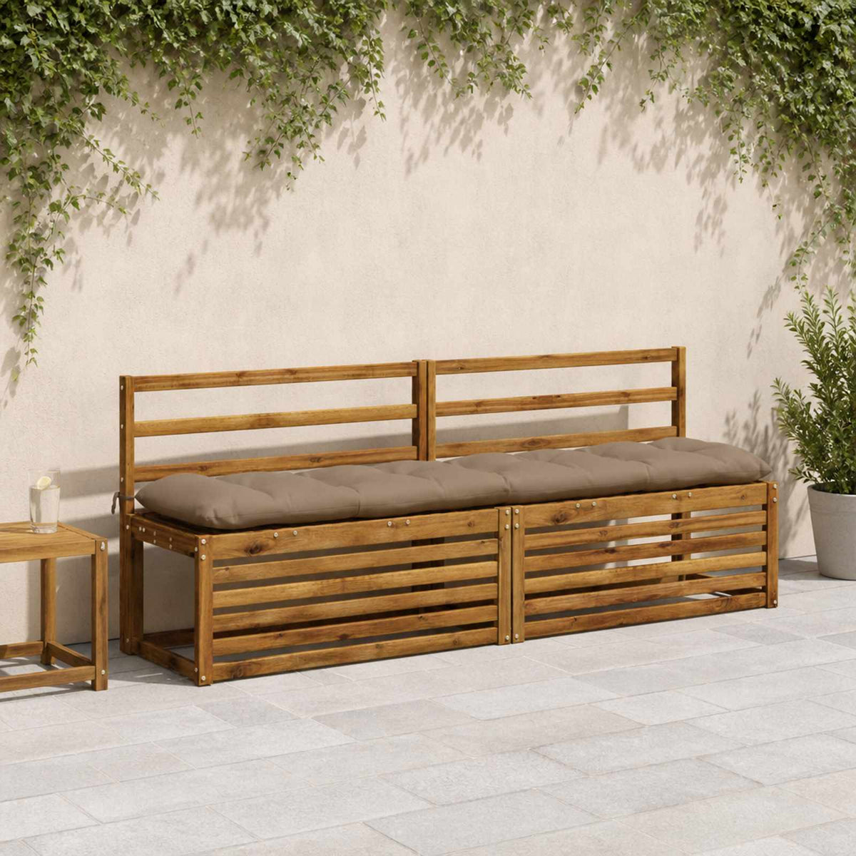 Suoliuko pagalvė VIANEN 100% poliesteris Taupe 200 x 40 x 12 cm