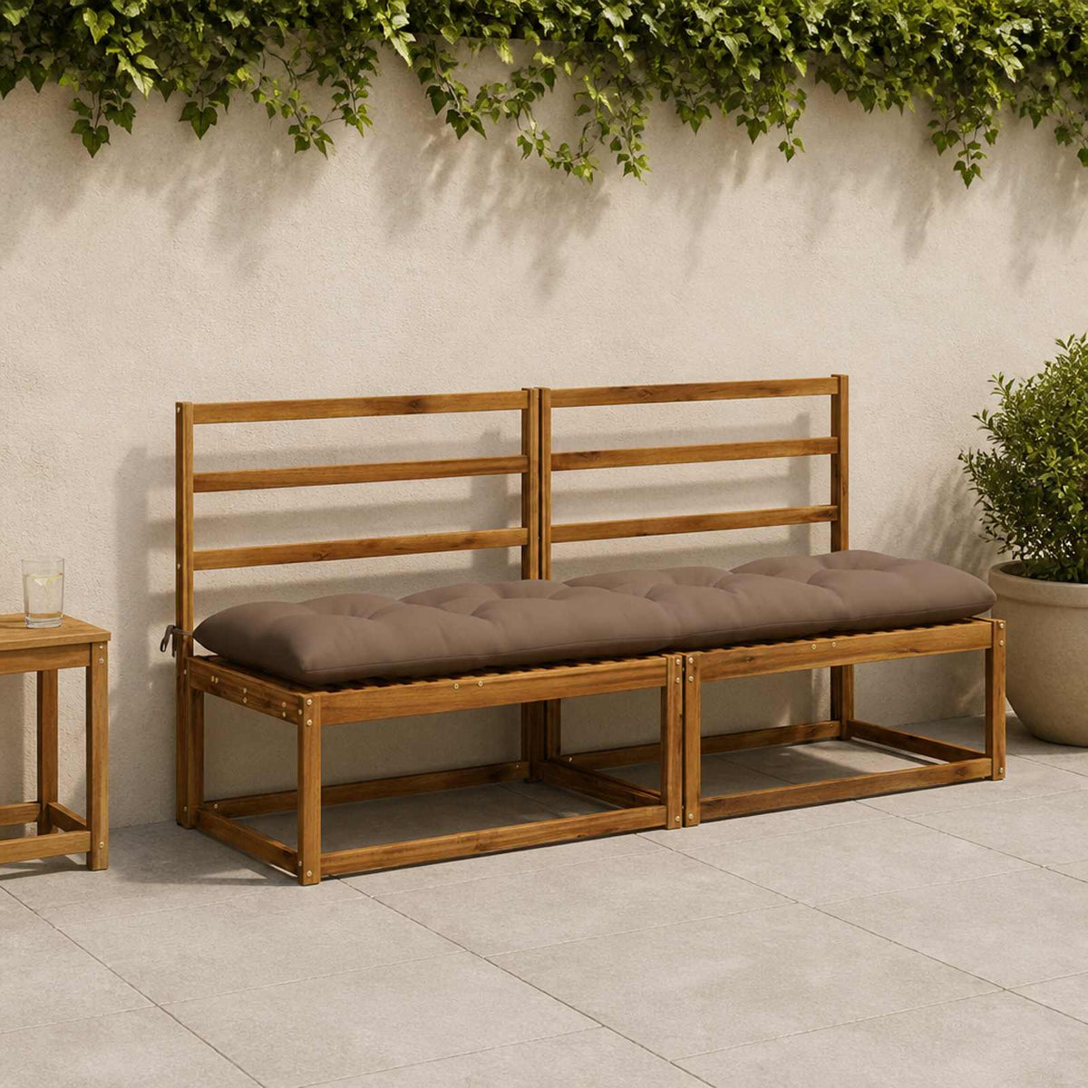 Suoliuko pagalvė VIANEN 100% poliesteris Taupe 200 x 50 x 12 cm