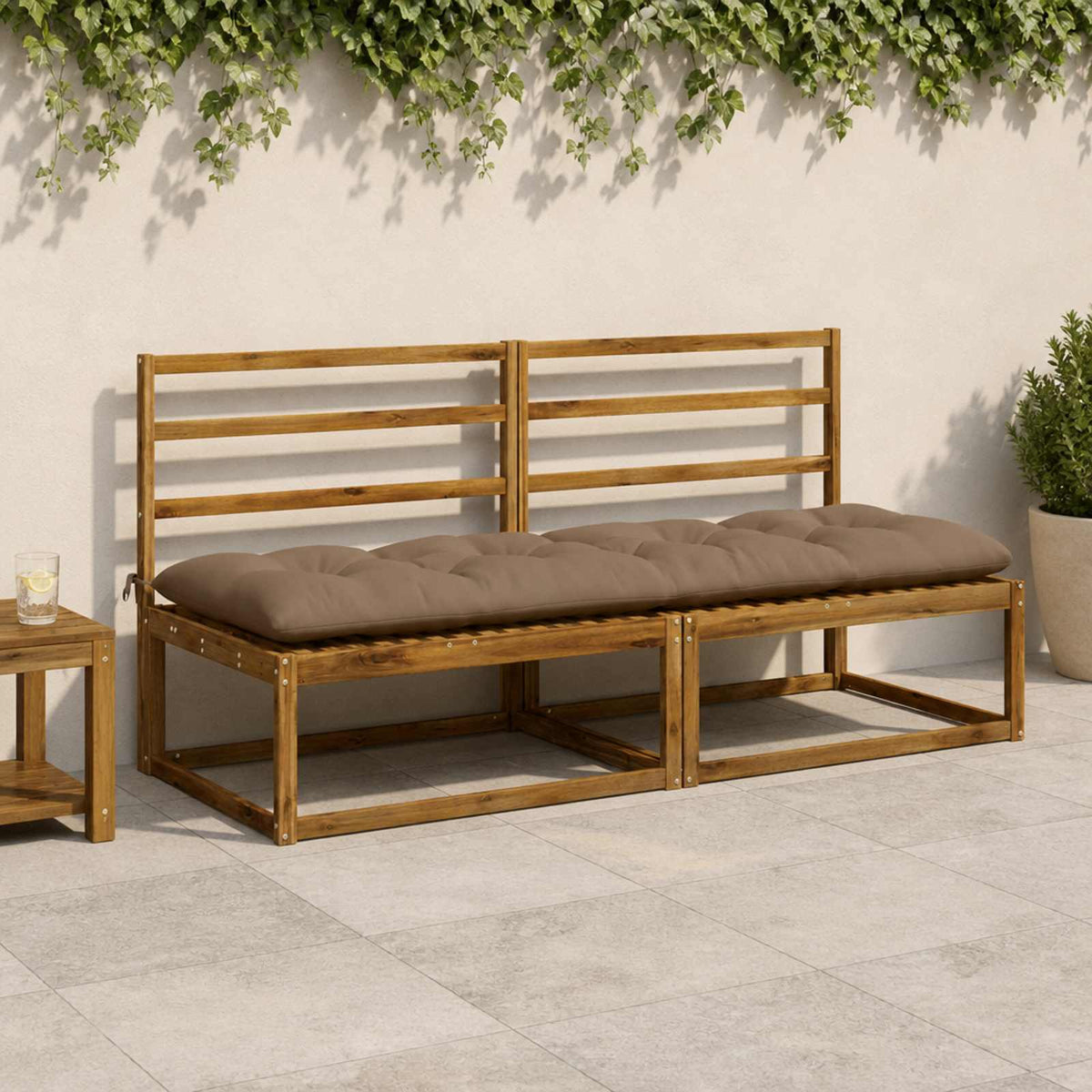Suoliuko pagalvė VIANEN 100% poliesteris Taupe 190 x 60 x 12 cm
