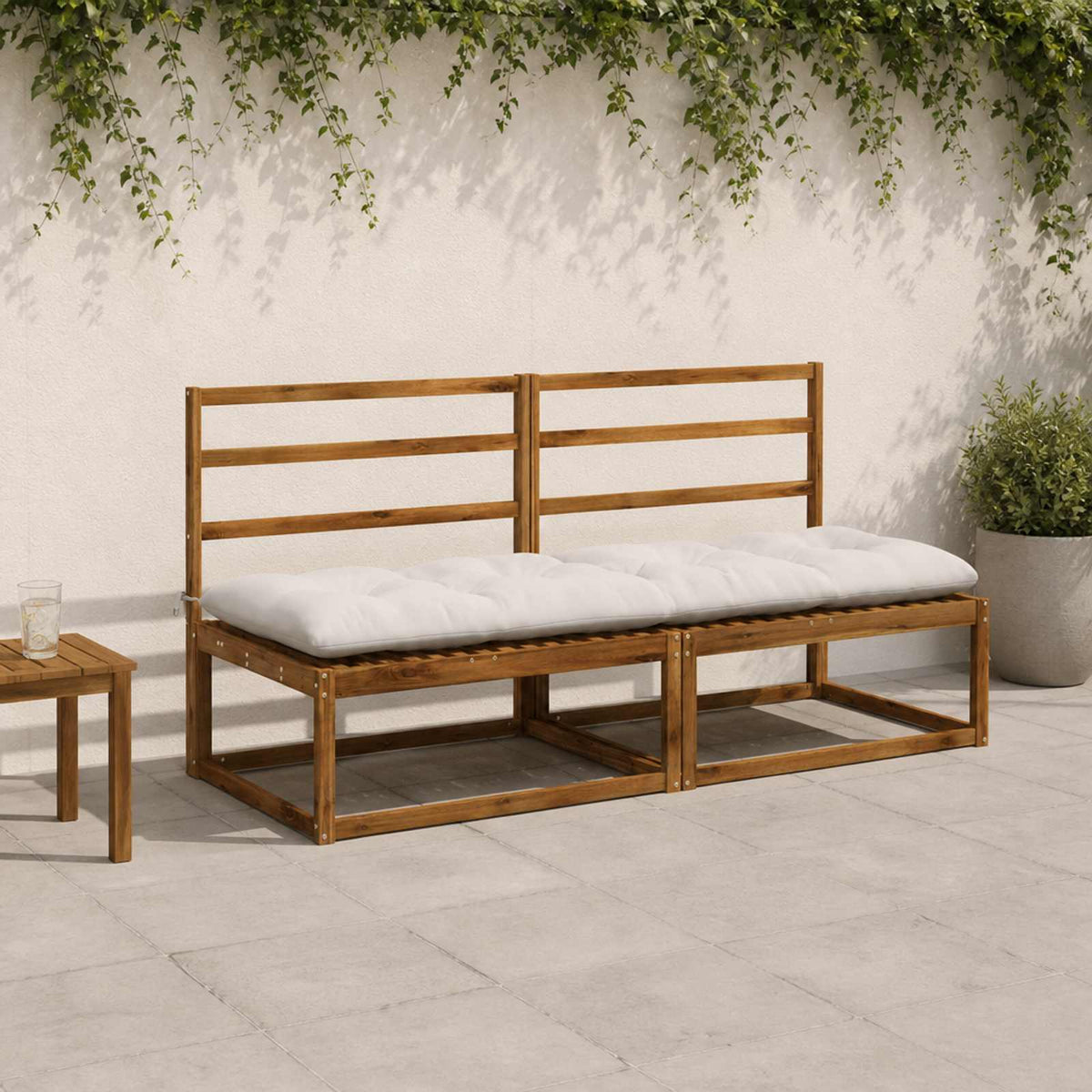 Suoliuko pagalvė VIANEN 100% poliesteris Balta 190 x 60 x 12 cm