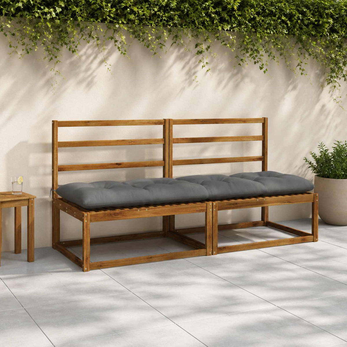 Suoliuko pagalvė VIANEN 100% poliesteris Pilka 200 x 60 x 12 cm
