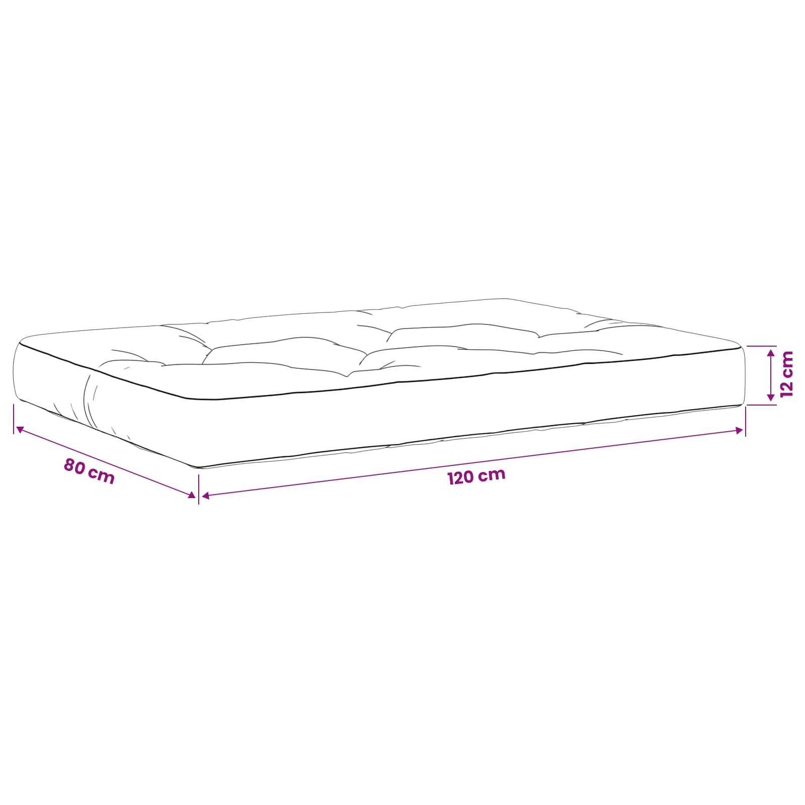 Pallet sėdynės pagalvėlė VIANEN 100% poliesteris Šviesiai žalia