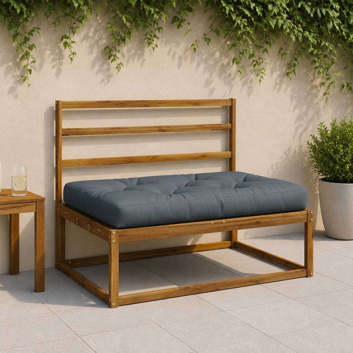 Pallet sėdynės pagalvėlė VIANEN 100% poliesteris Mėlyna