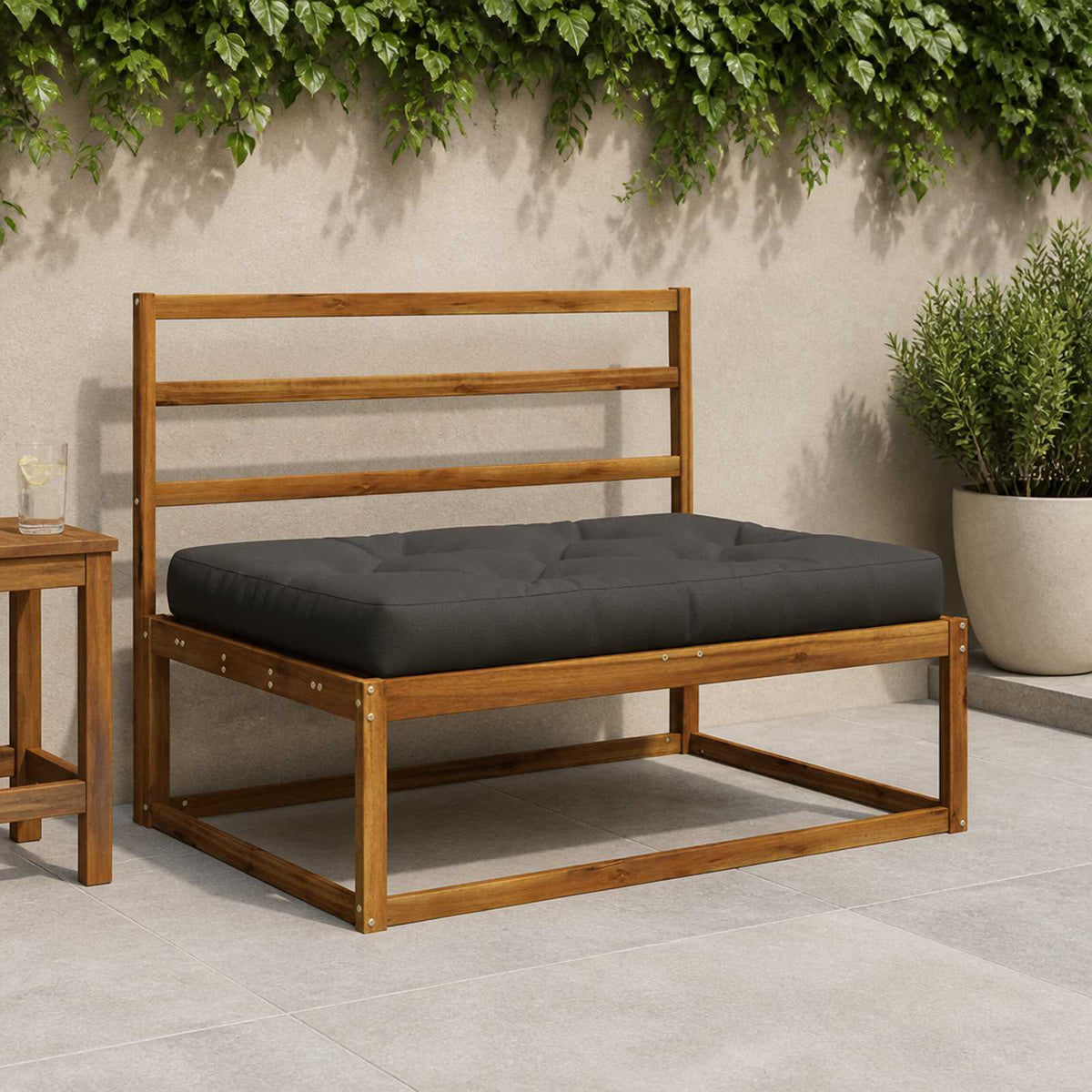 Pallet sėdynės pagalvėlė VIANEN 100% poliesteris Antracito