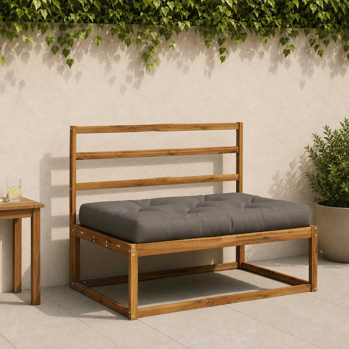 Pallet sėdynės pagalvėlė VIANEN 100% poliesteris Pilka