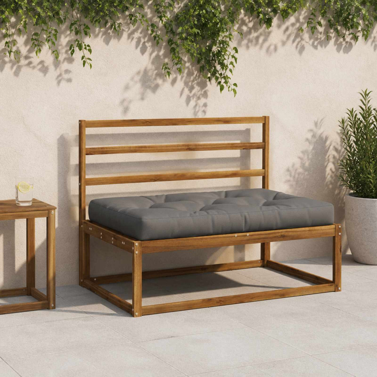 Pallet sėdynės pagalvėlė VIANEN 100% poliesteris Pilka