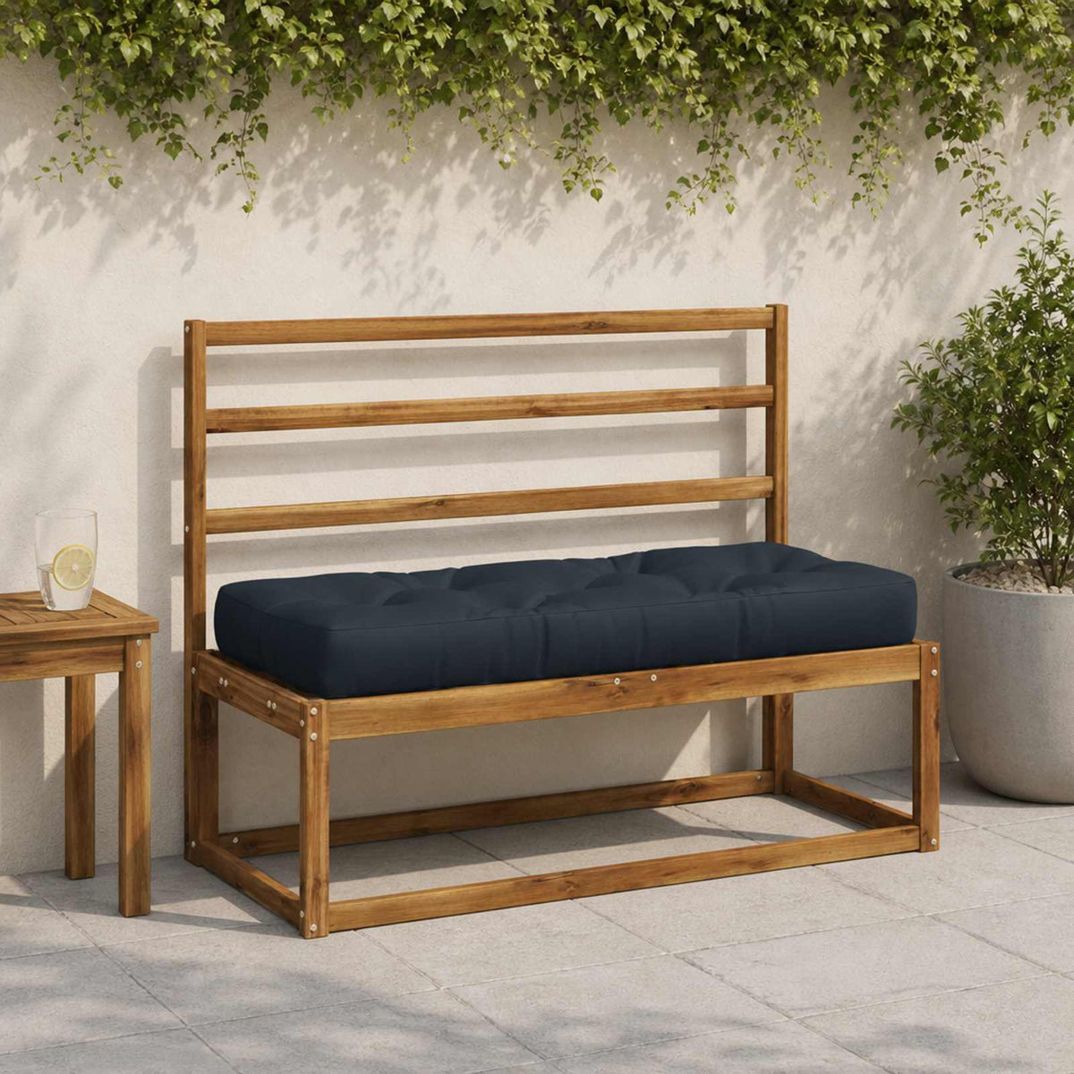 Pallet sėdynės pagalvėlė VIANEN 100% poliesteris Tamsiai mėlyna