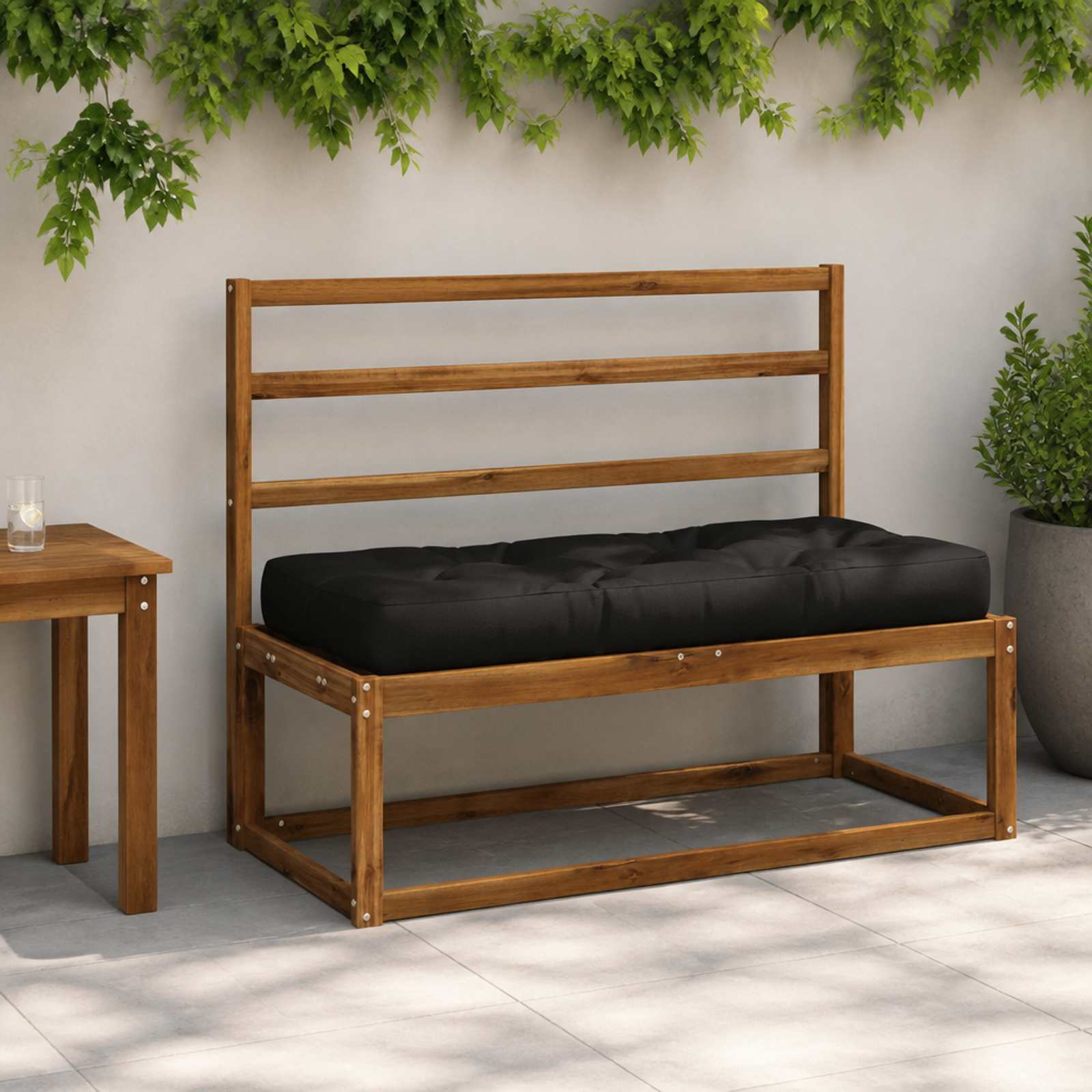 Pallet sėdynės pagalvėlė VIANEN 100% poliesteris Juoda