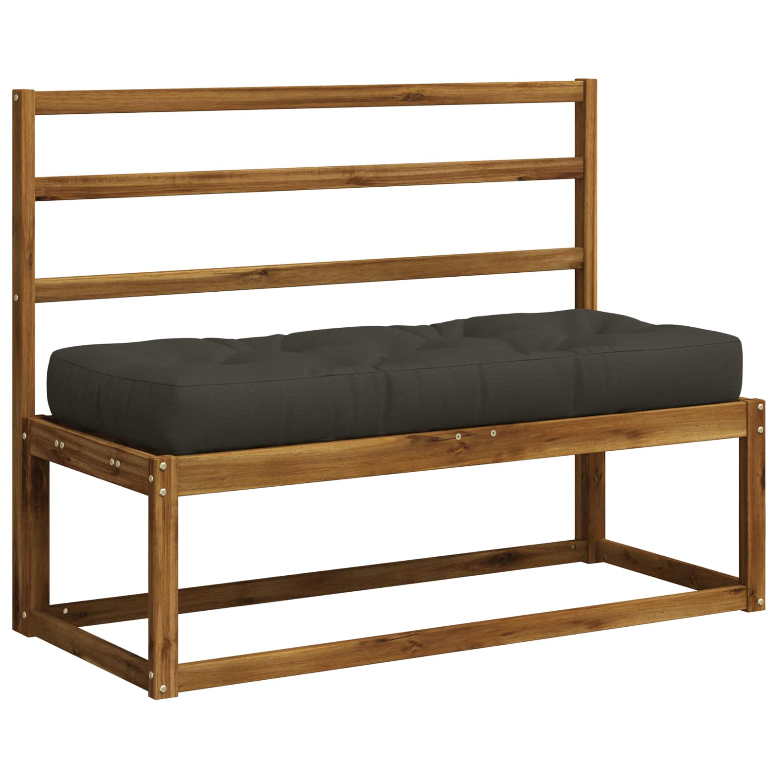 Pallet sėdynės pagalvėlė VIANEN 100% poliesteris Antracito