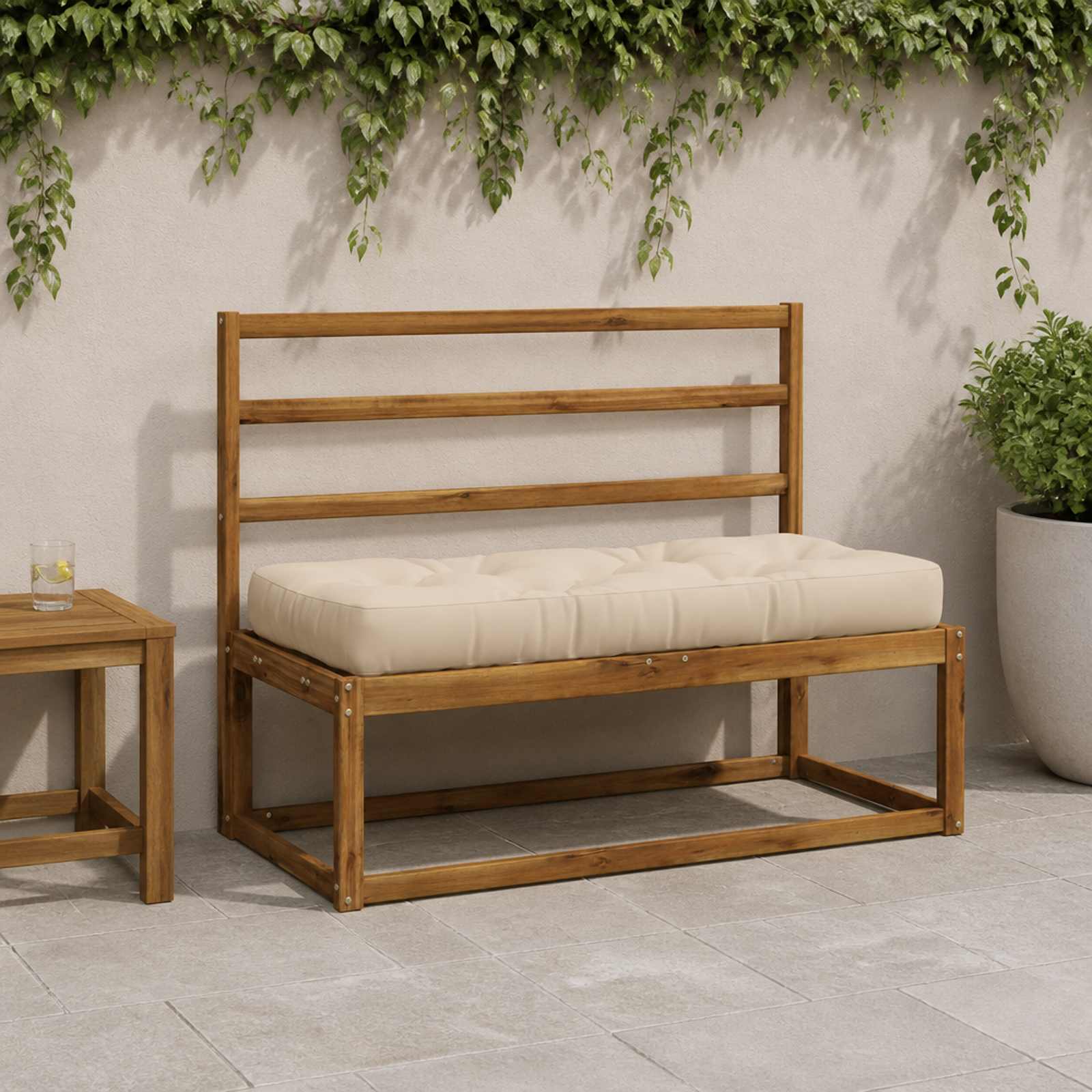 Pallet sėdynės pagalvėlė VIANEN 100% poliesteris Kreminė