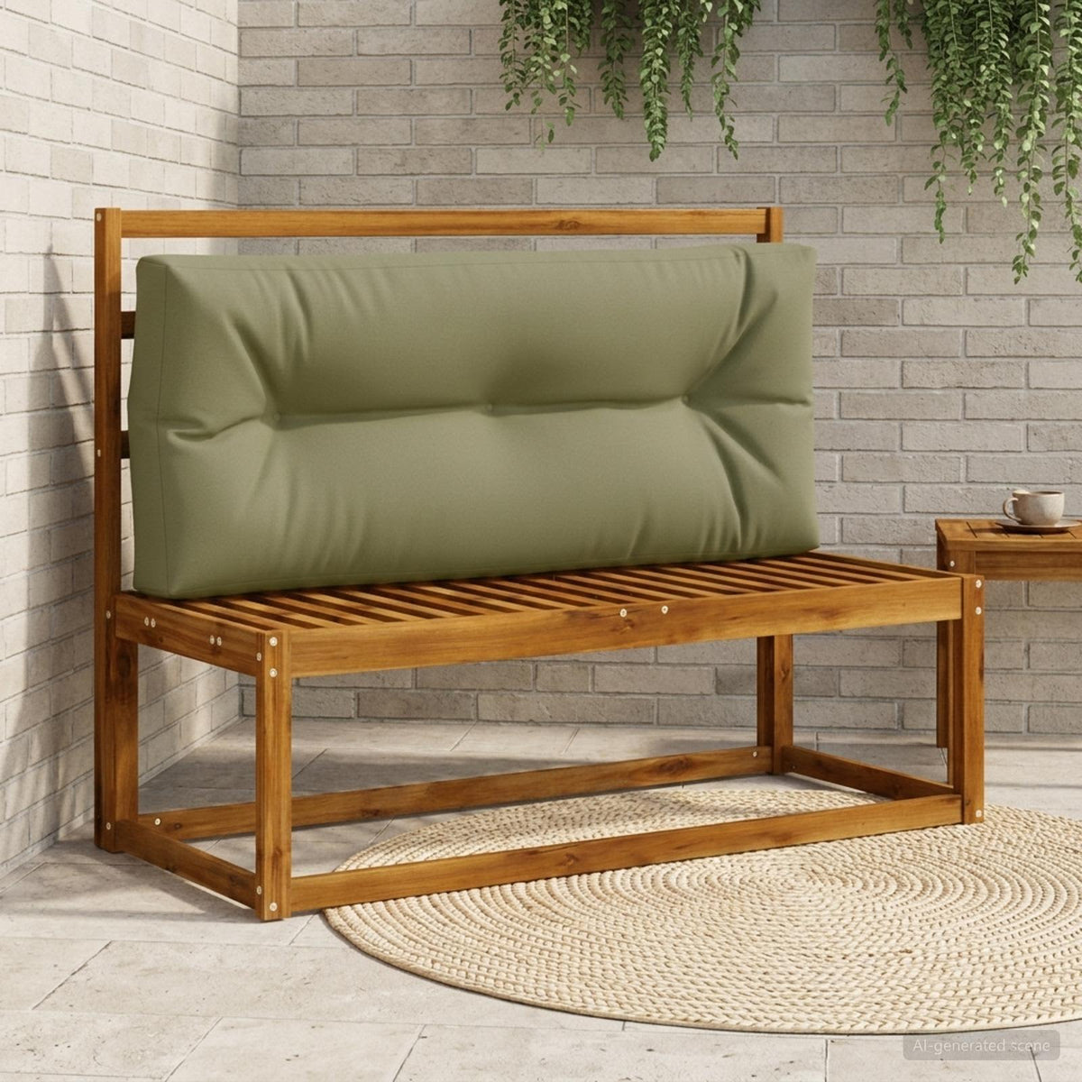 Pallet atlošas VIANEN 100% poliesteris Alyvuogių žalia