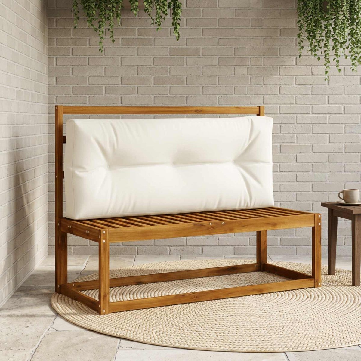 Pallet atlošas VIANEN 100% poliesteris Balta 120 x 50 x 12 cm