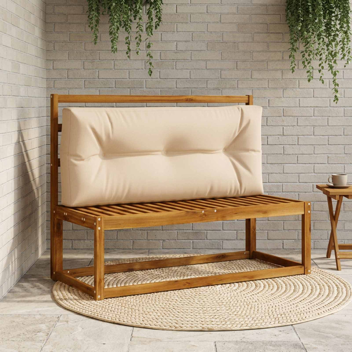 Pallet atlošas VIANEN 100% poliesteris Smėlio 120 x 40 x 12 cm