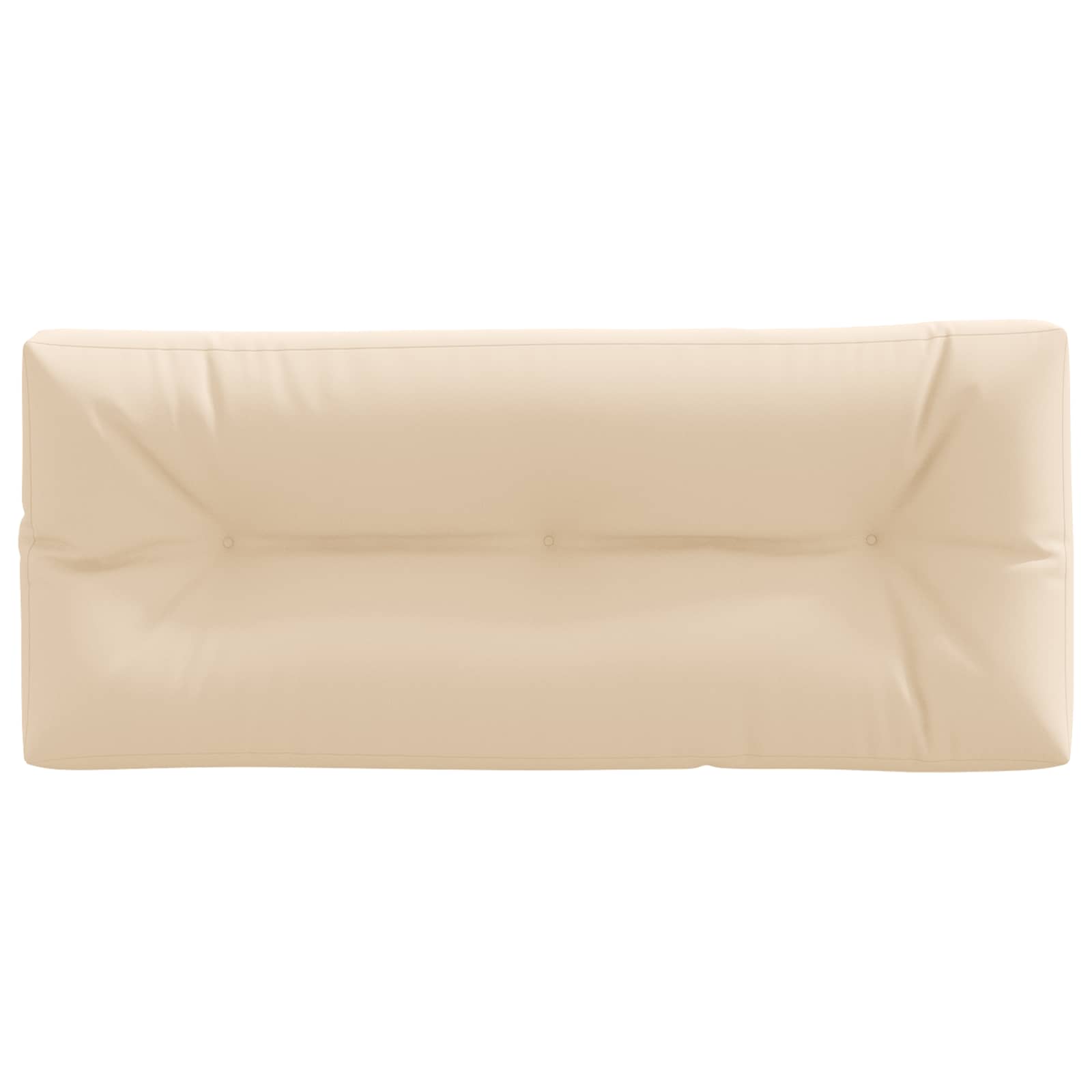 Pallet atlošas VIANEN 100% poliesteris Kreminė 120 x 60 x 12 cm