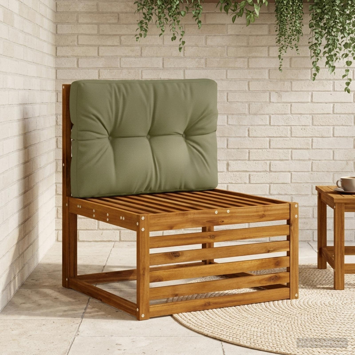Pallet atlošas VIANEN 100% poliesteris Alyvuogių žalia