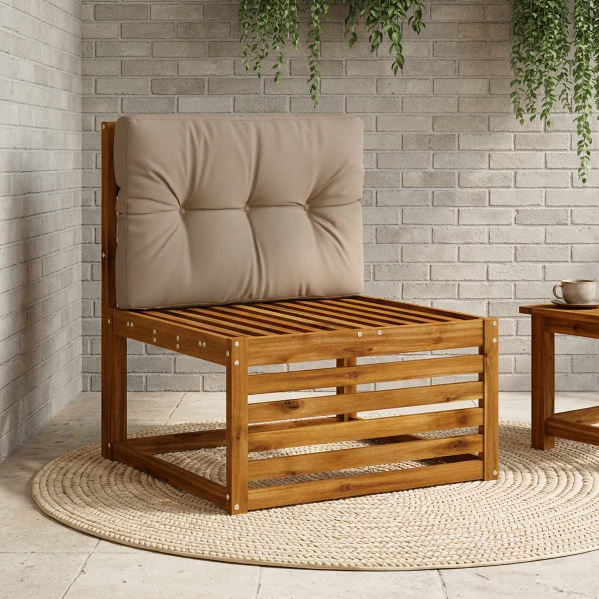 Pallet atlošas VIANEN 100% poliesteris Taupe 70 x 50 x 12 cm