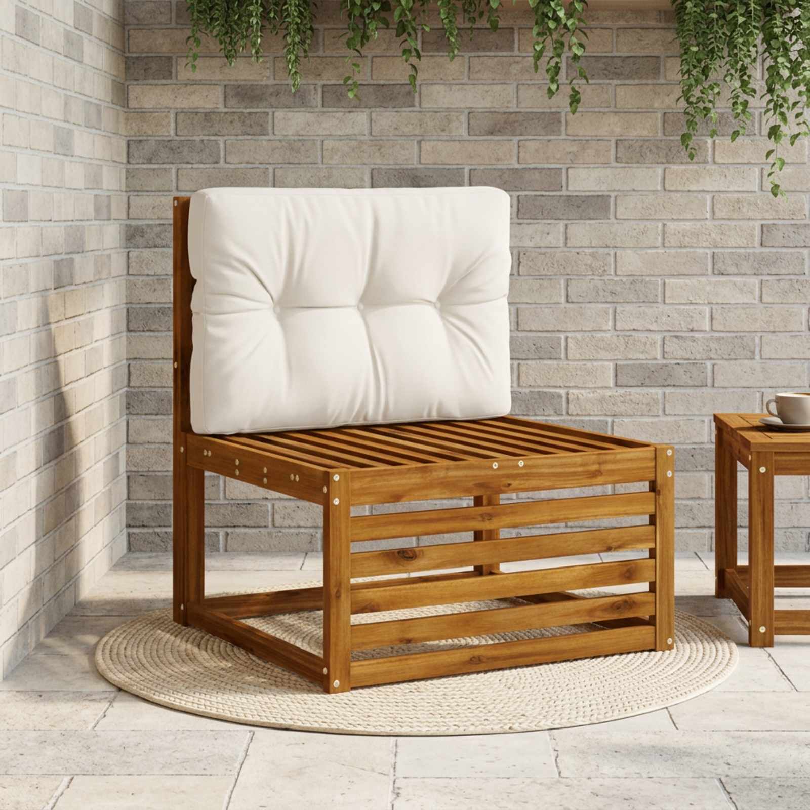 Pallet atlošas VIANEN 100% poliesteris Balta 70 x 60 x 12 cm