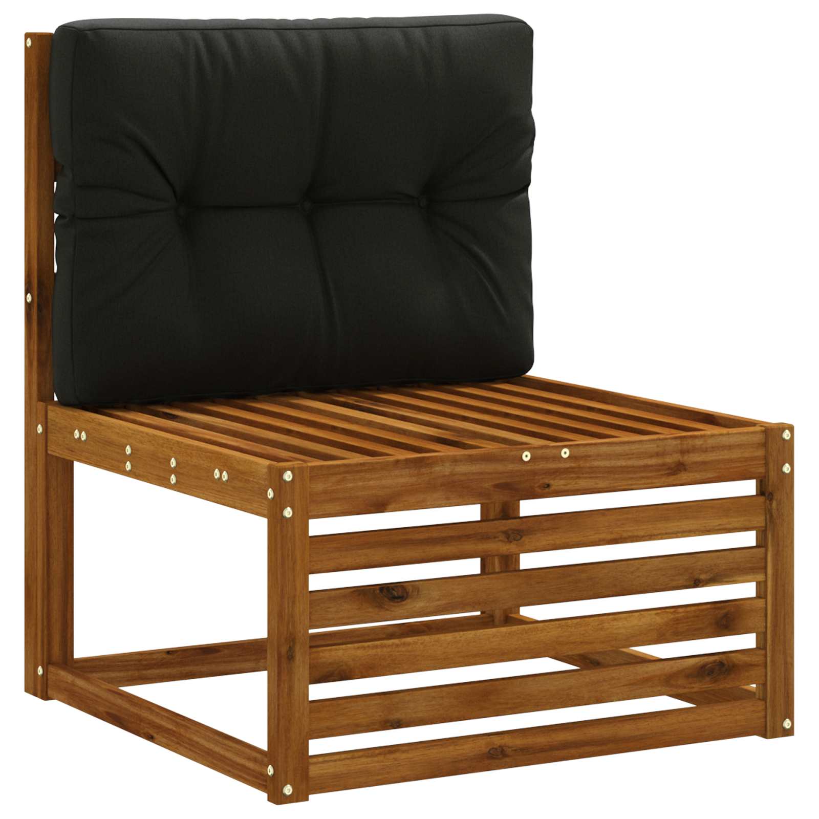 Pallet atlošas VIANEN 100% poliesteris Juoda 70 x 50 x 12 cm
