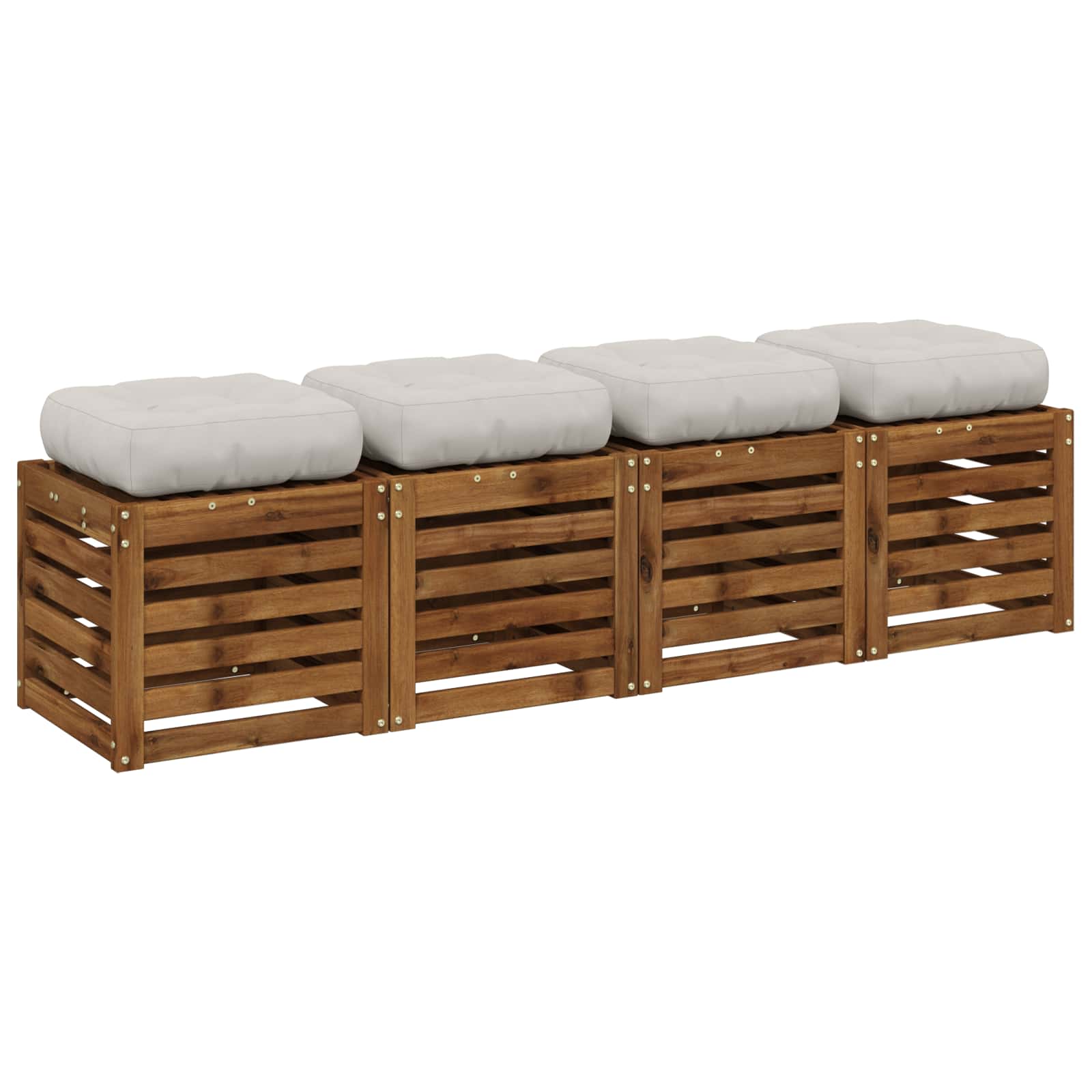 4 dalių sėdynės pagalvėlės VIANEN 4 pcs 100% poliesteris Balta