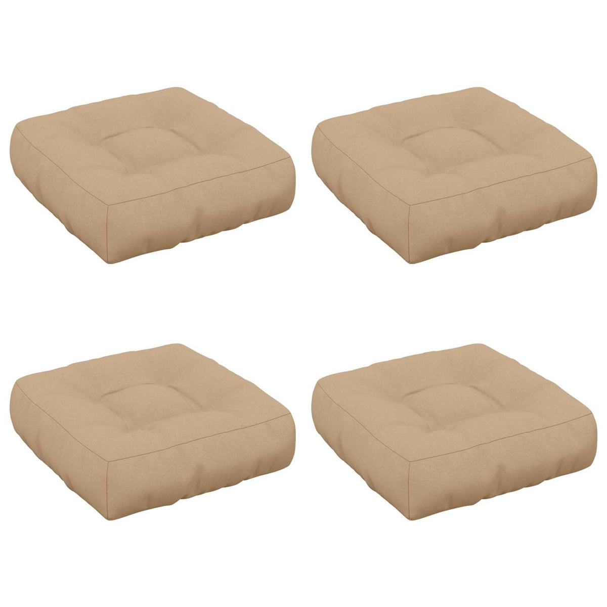 4 dalių sėdynės pagalvėlės VIANEN 4 pcs 100% poliesteris Smėlio