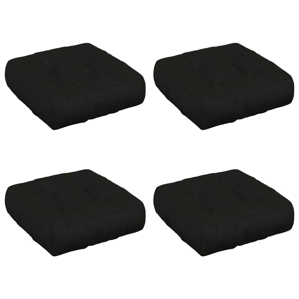 4 dalių sėdynės pagalvėlės VIANEN 4 pcs 100% poliesteris Juoda
