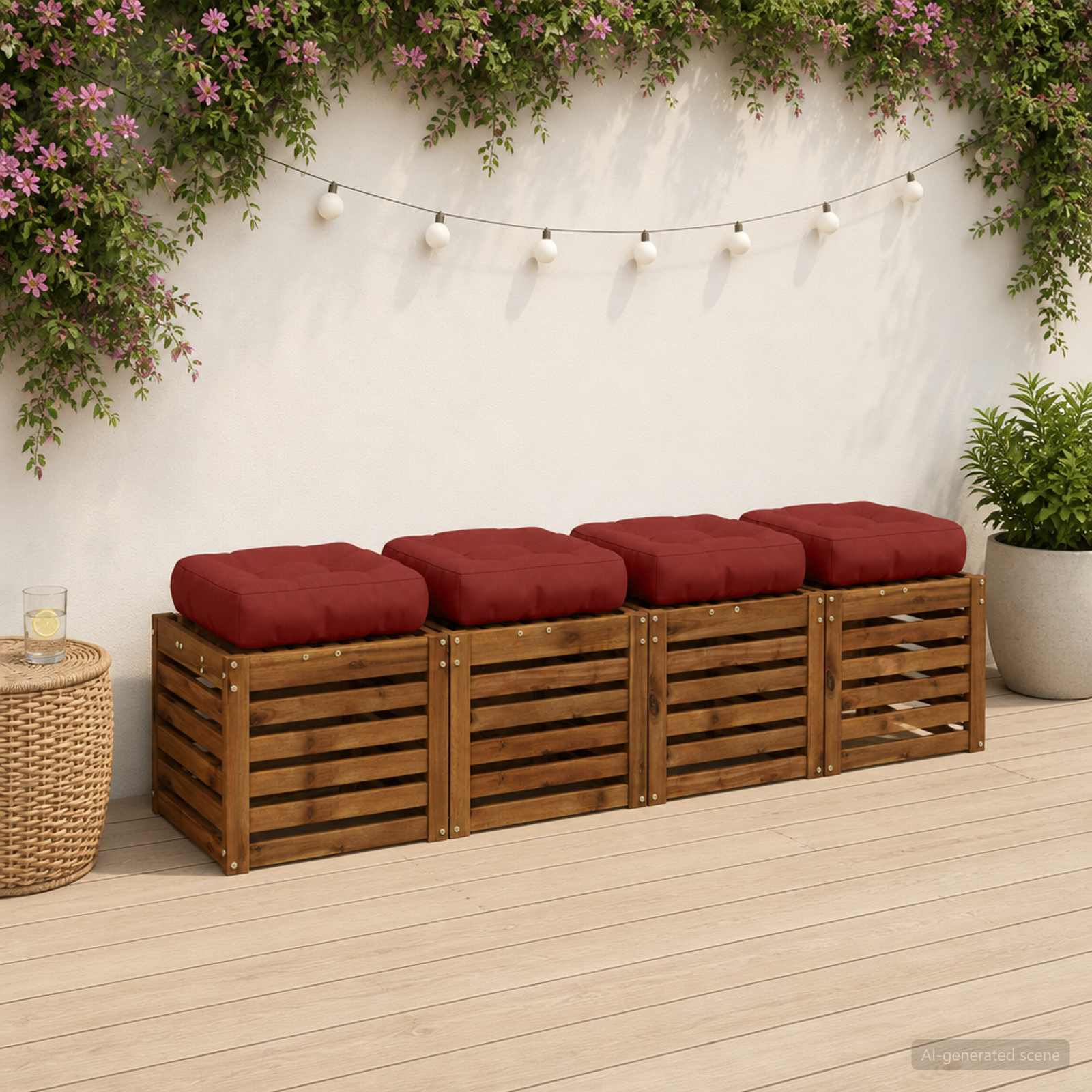 4 dalių sėdynės pagalvėlės VIANEN 4 pcs 100% poliesteris