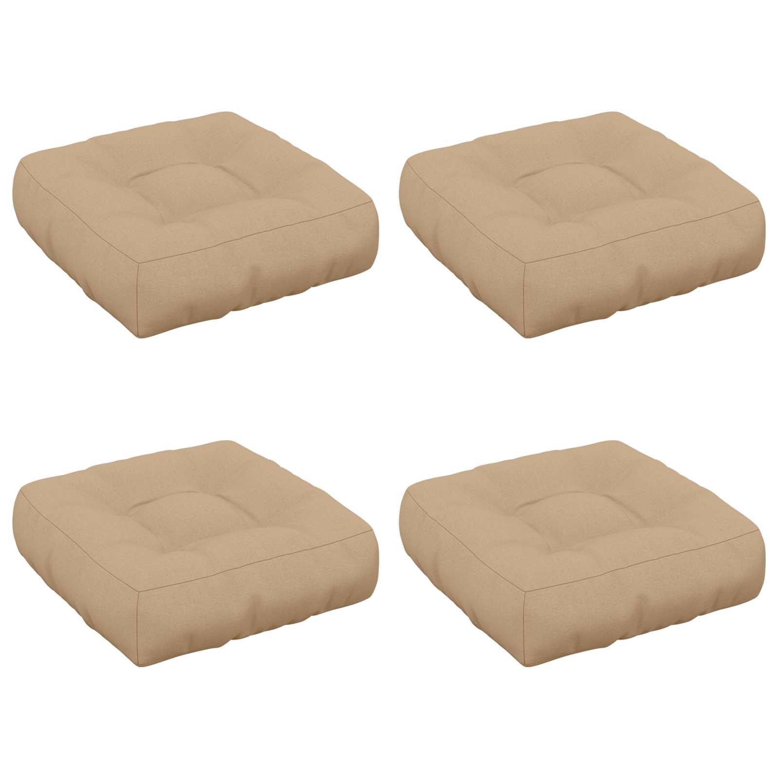 4 dalių sėdynės pagalvėlės VIANEN 4 pcs 100% poliesteris Smėlio