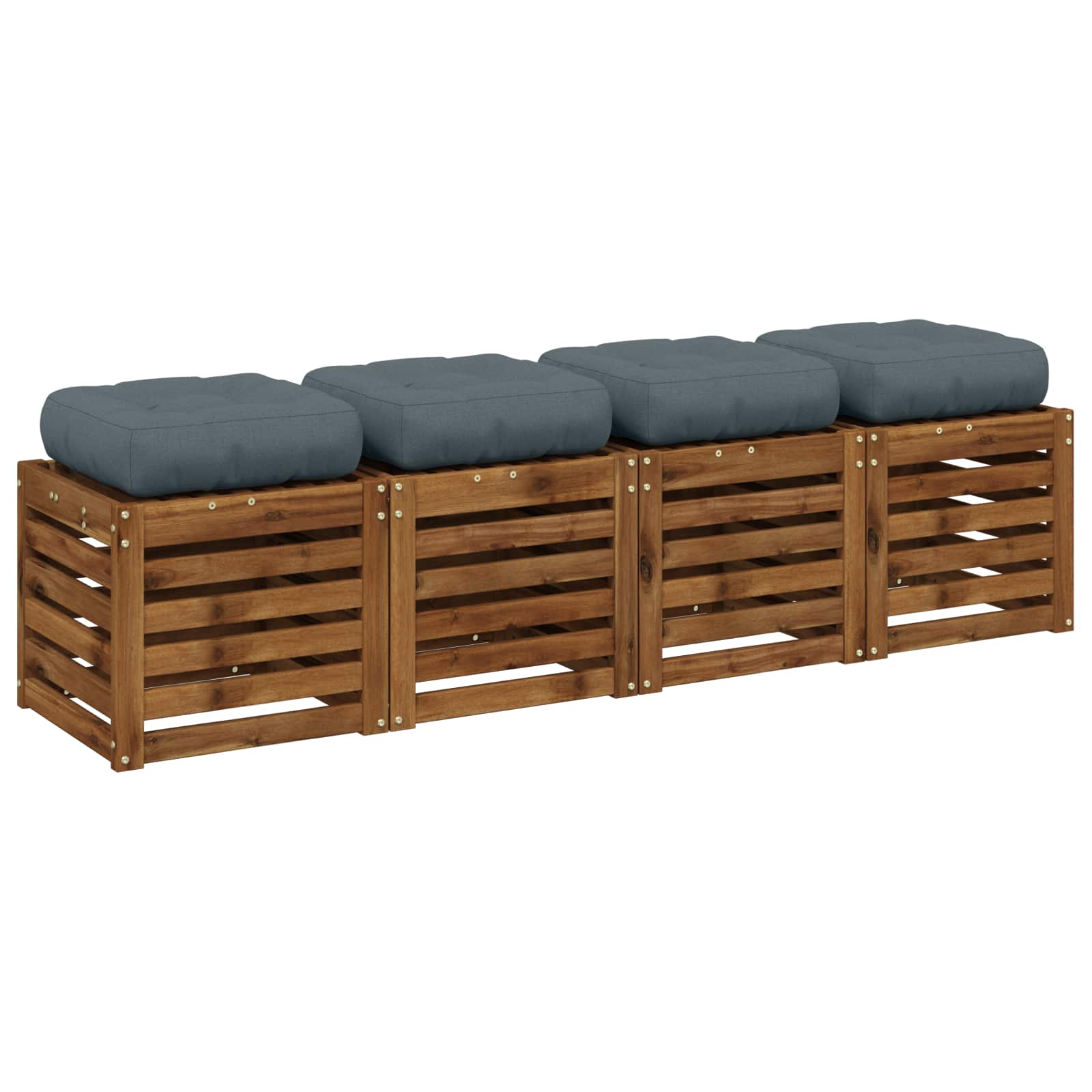 4 dalių sėdynės pagalvėlės VIANEN 4 pcs 100% poliesteris Mėlyna