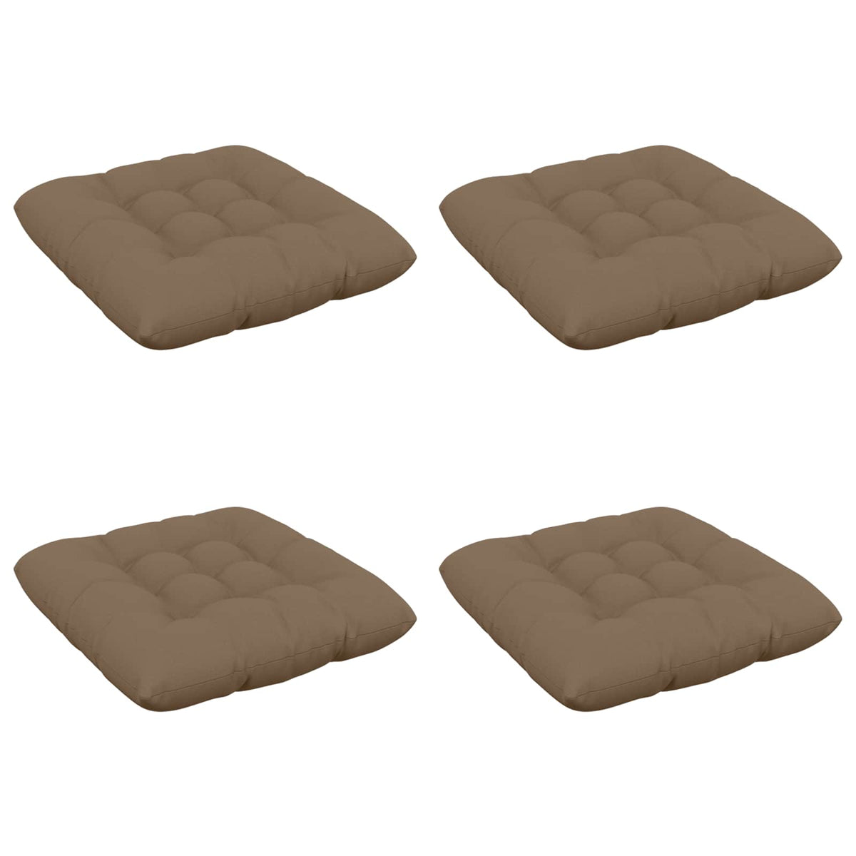 Sėdynių pagalvėlės VIANEN 4 vnt. 100% poliesteris Taupe