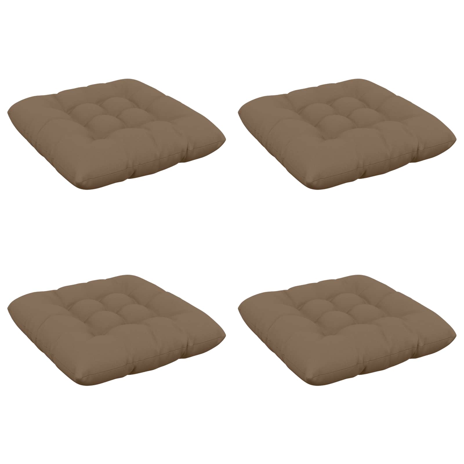 Sėdynių pagalvėlės VIANEN 4 vnt. 100% poliesteris Taupe
