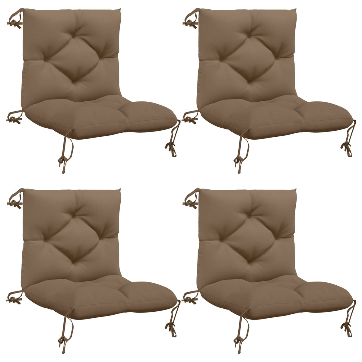 4 dalių paletės pagalvėlės VIANEN 4 vnt. 100% poliesteris Taupe