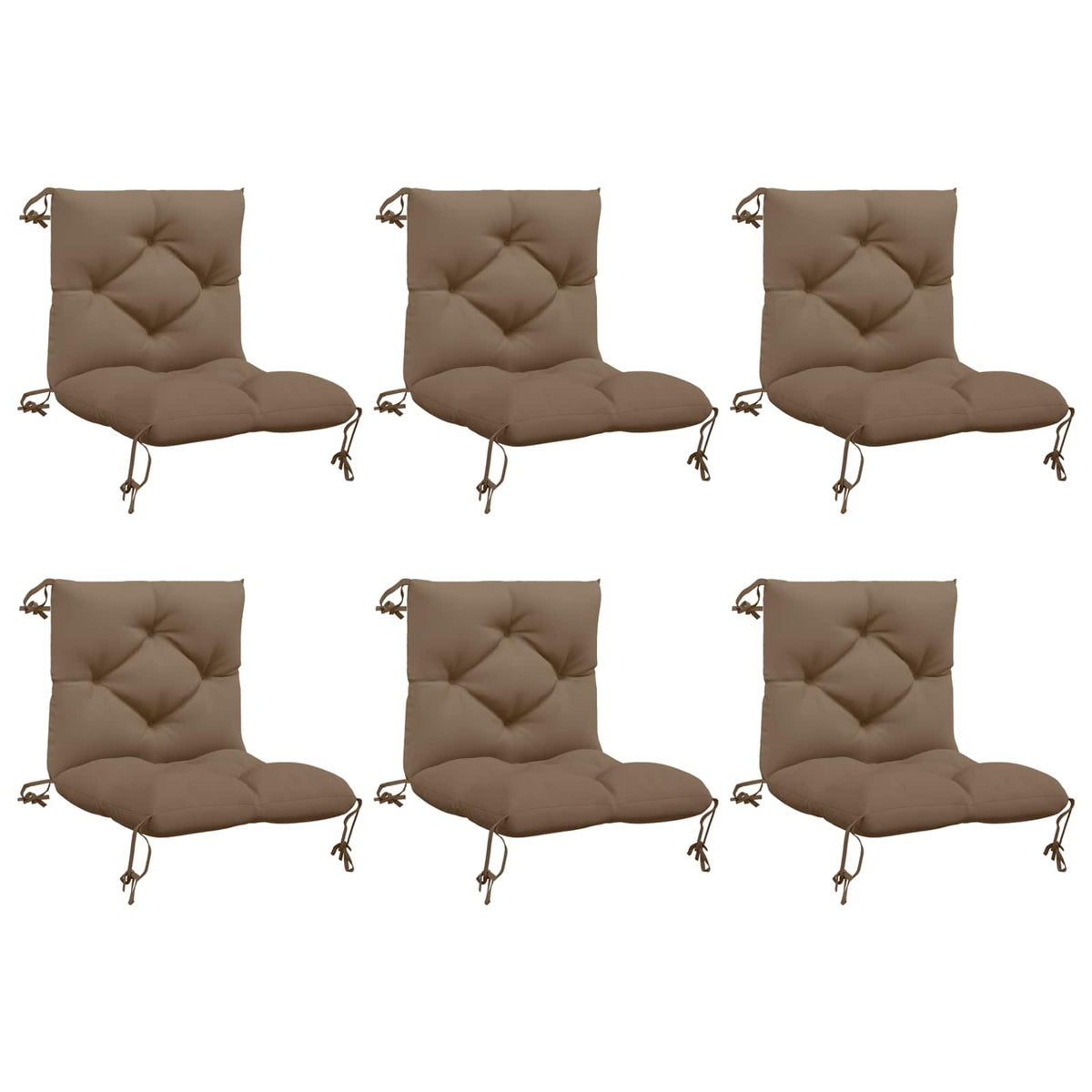 6 dalių paletės pagalvėlės VIANEN 6 vnt. 100% poliesteris Taupe
