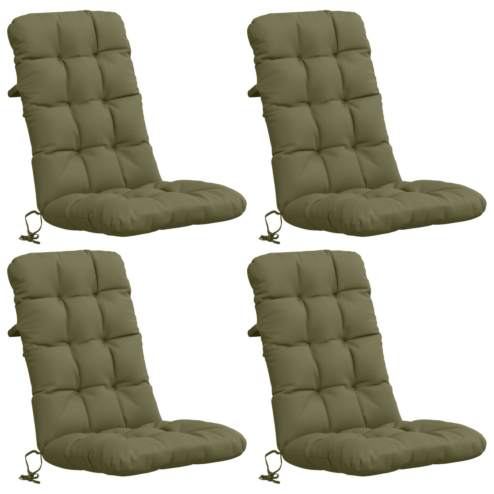 4 dalių aukštų atlošų kėdžių pagalvės VIANEN 4 pcs