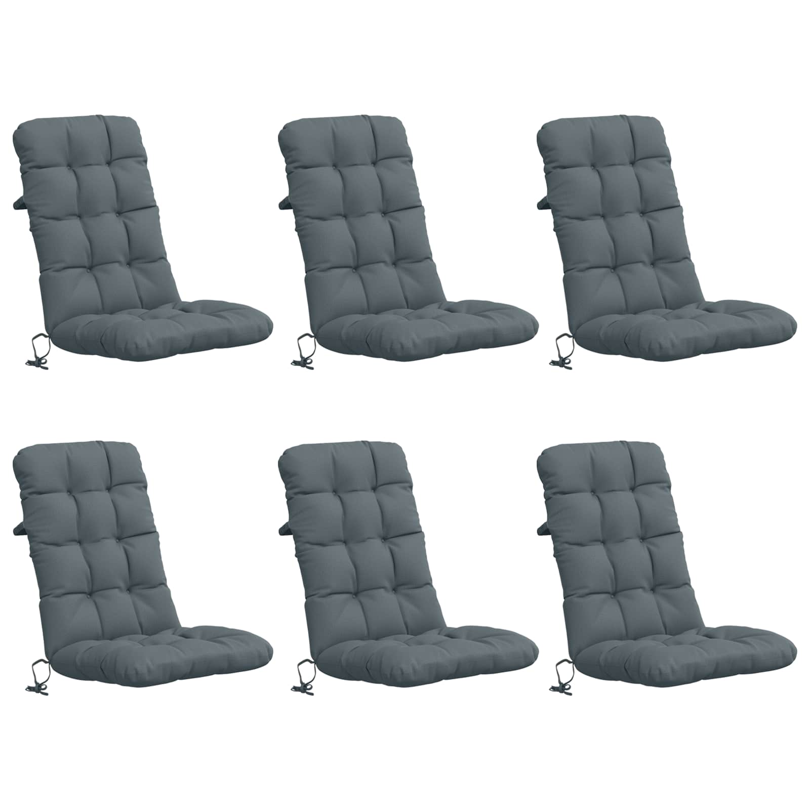 6 dalių aukštų atlošų kėdžių pagalvės VIANEN 6 pcs Mėlyna