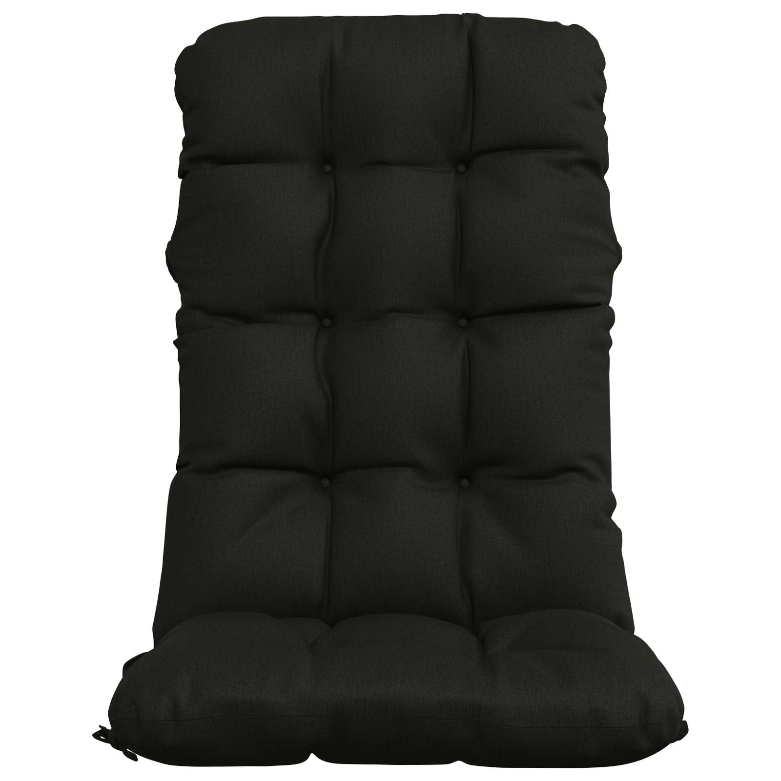 2 dalių aukštų atlošų kėdžių pagalvės VIANEN 2 pcs Juoda