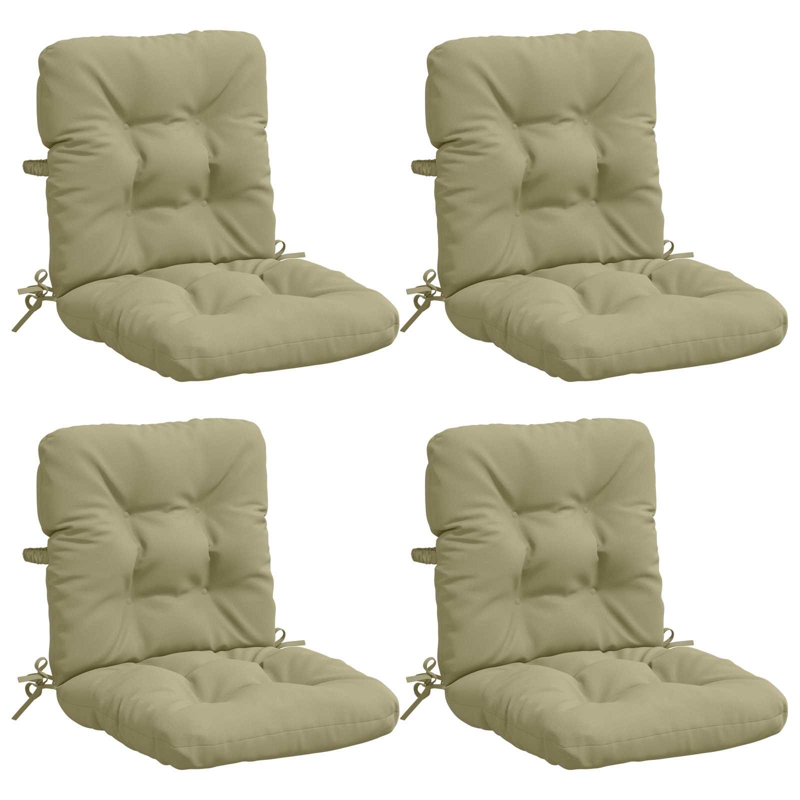 4 dalių aukštų atlošų kėdžių pagalvės VIANEN 4 pcs
