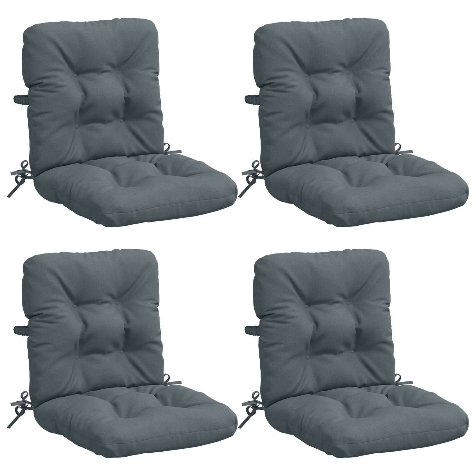 4 dalių aukštų atlošų kėdžių pagalvės VIANEN 4 pcs Mėlyna