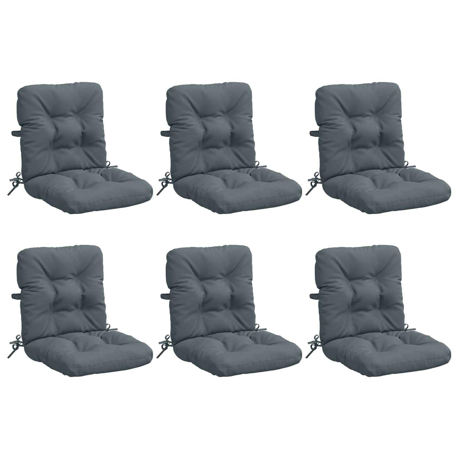 6 dalių aukštų atlošų kėdžių pagalvės VIANEN 6 pcs Mėlyna