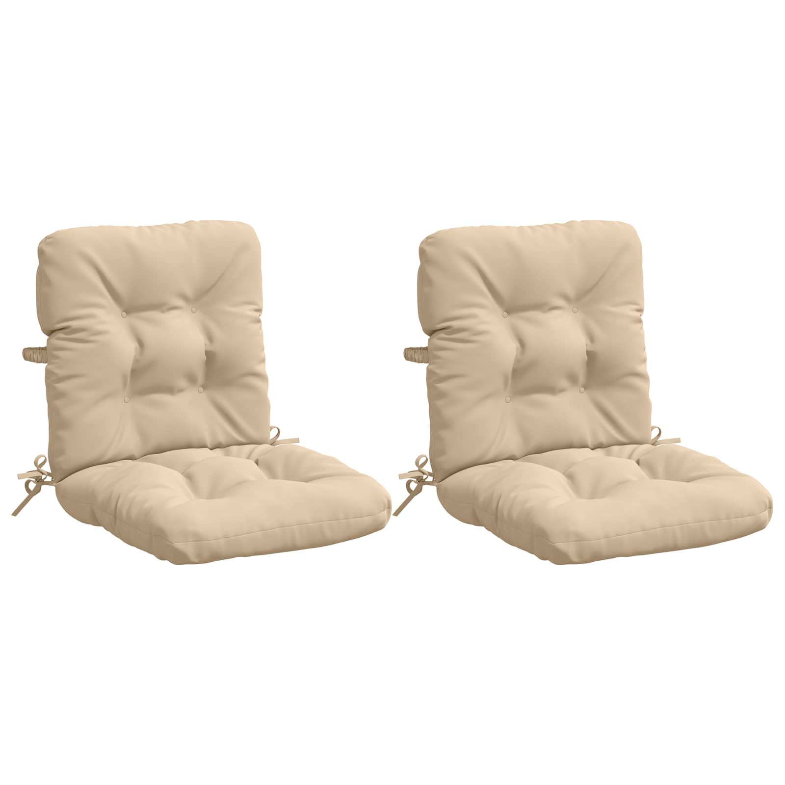 2 dalių aukštų atlošų kėdžių pagalvės VIANEN 2 pcs Kreminė