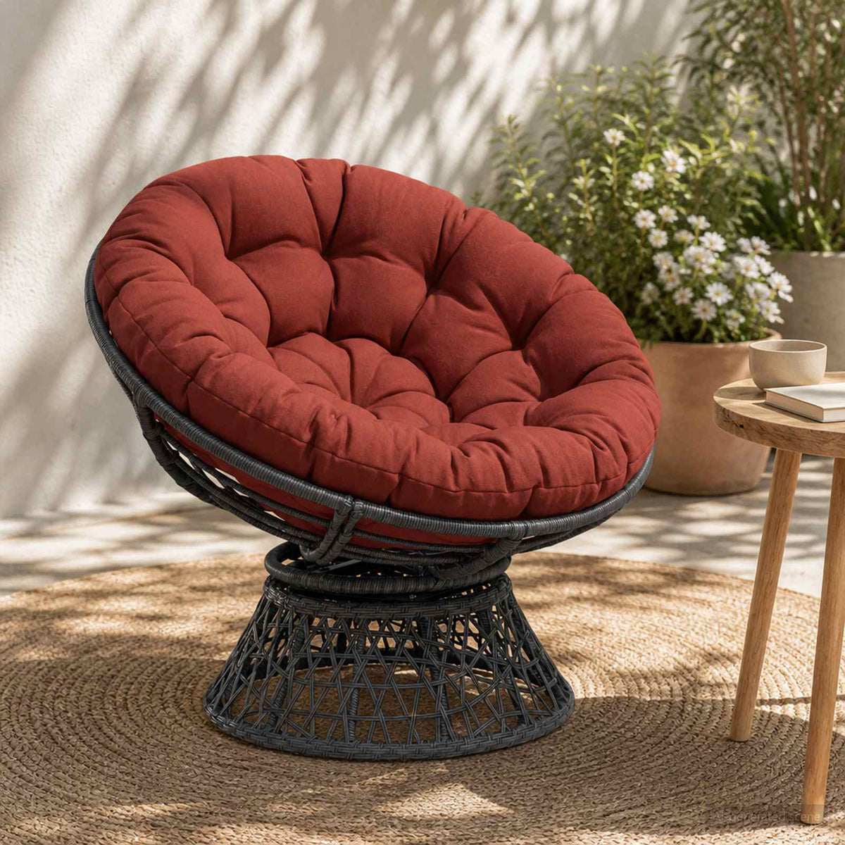 Papasan tipo pagalvė VIANEN 100% poliesteris Raudona