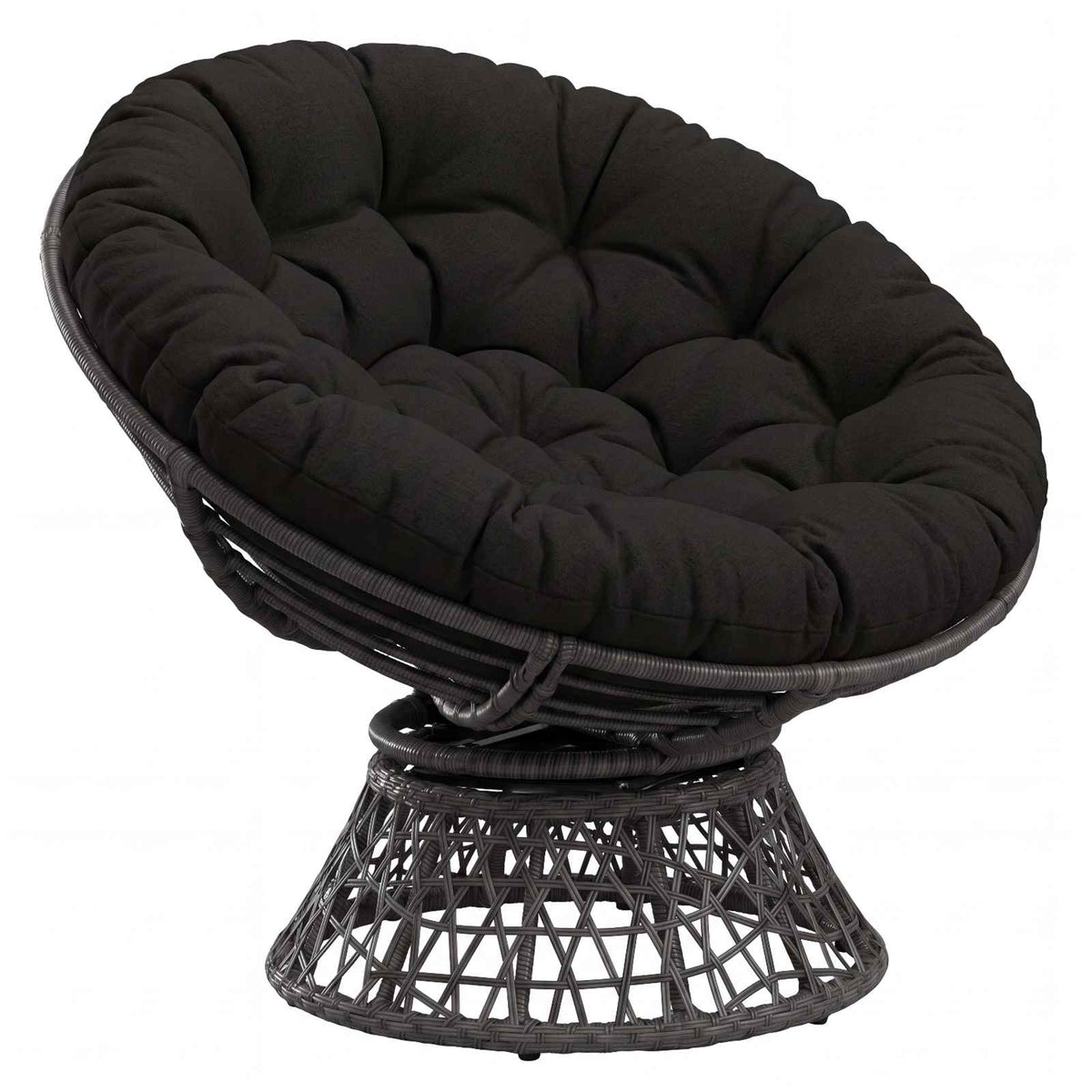 Papasan tipo pagalvė VIANEN 100% poliesteris Juoda