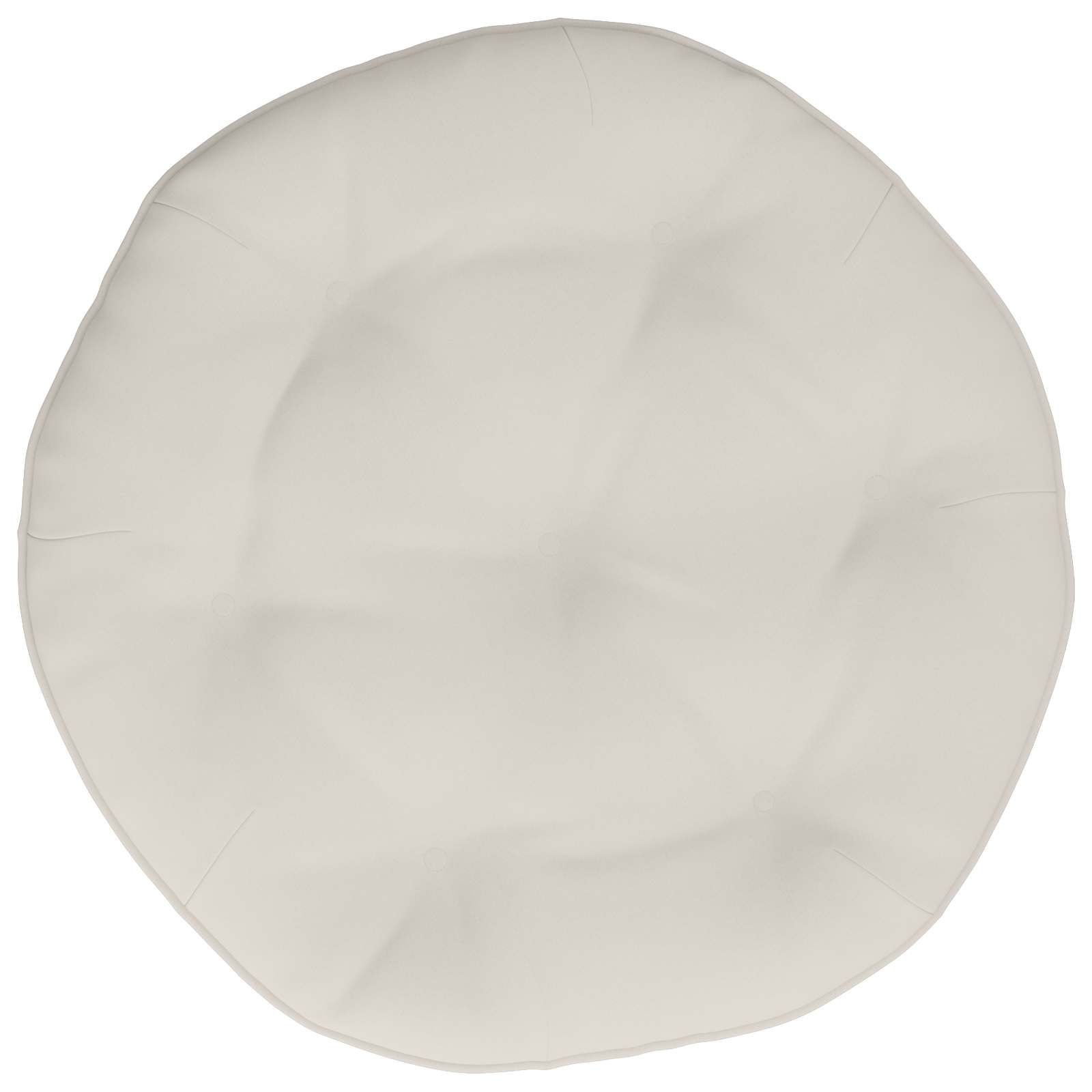 Kaboji pagalvė VIANEN 100% poliesteris Balta Ø 60 x 10 cm