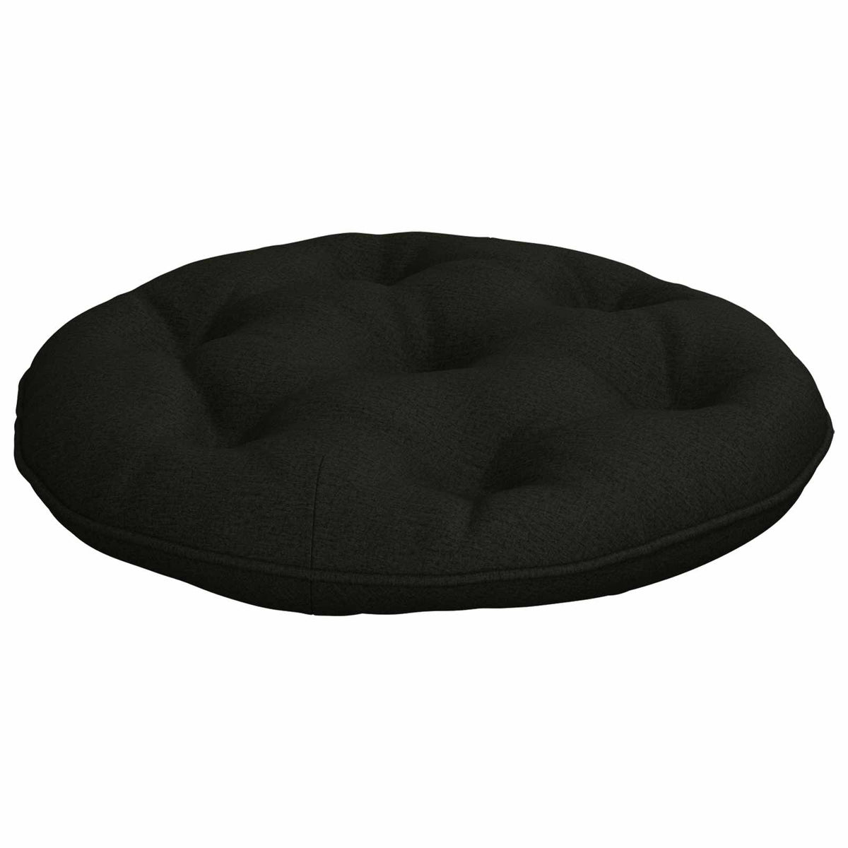 Kaboji pagalvė VIANEN 100% poliesteris Juoda Ø 60 x 10 cm